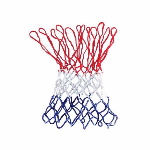 BASKETBALL NET TRI-COLOUR - RED/ WHITE/ BLUE