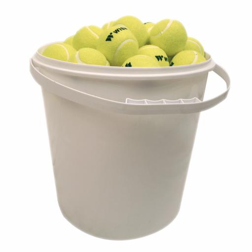 TRAINING 303 TENNIS BALL 72 BALLS IN BUCKET - YELLOW