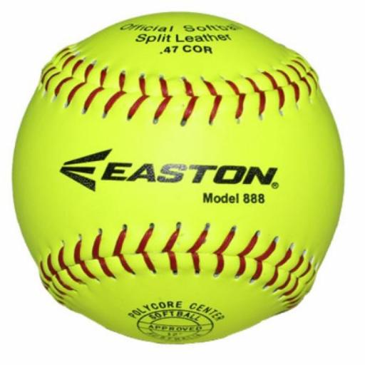 EASTON 888 12" NEON LEATHER SOFT BALL