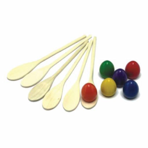 EGG AND SPOON SET(6)