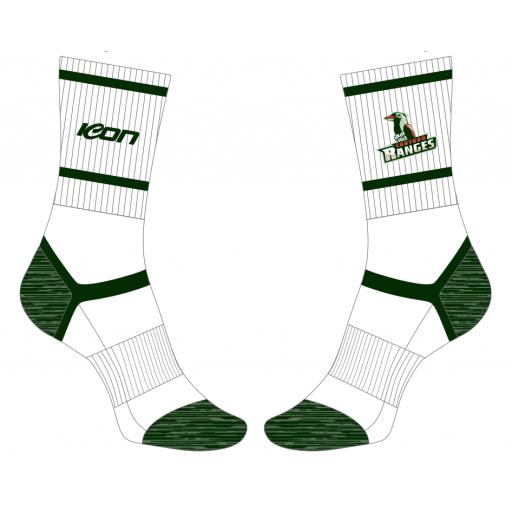 CROYDON RANGES CC WHITE CREW SOCKS