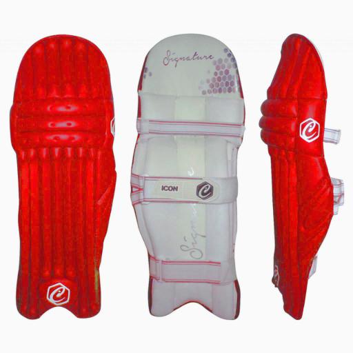 SCC RED BATTING PADS RIGHT HAND