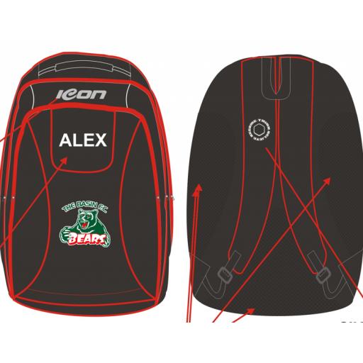 THE BASIN FOOTBALL NETBALL CLUB BACKPACK