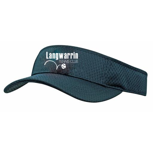 LANGWARRIN TENNIS CLUB - TENNIS VISOR (ONE SIZE FITS ALL)