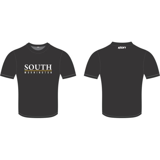 SOUTH MORNINGTON FC - BLACK COTTON TEE - SHORTSLEEVE