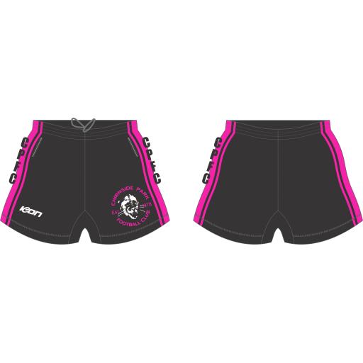 CPFC PINK PANTHERS TRAINING FOOTBALL SHORT WITH ZIPS