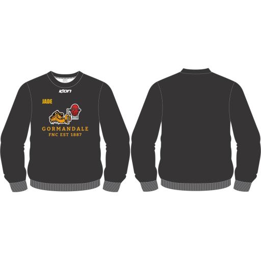 GORMANDALE FNC CREW NECK JUMPER BLACK