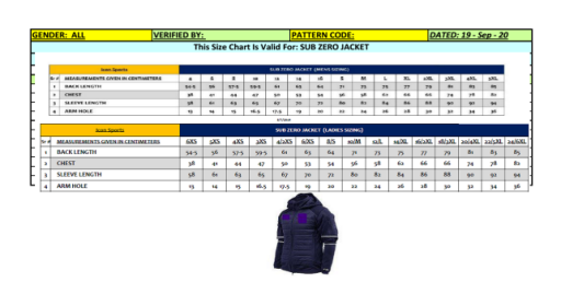 Subzero size chart.png