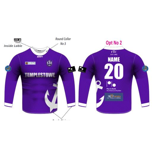 Templestowe FC Warm up tops long sleeve