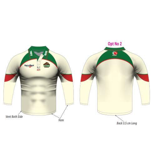 THE BASIN CC CREAM  LONG SLEEVE PLAYING SHIRT