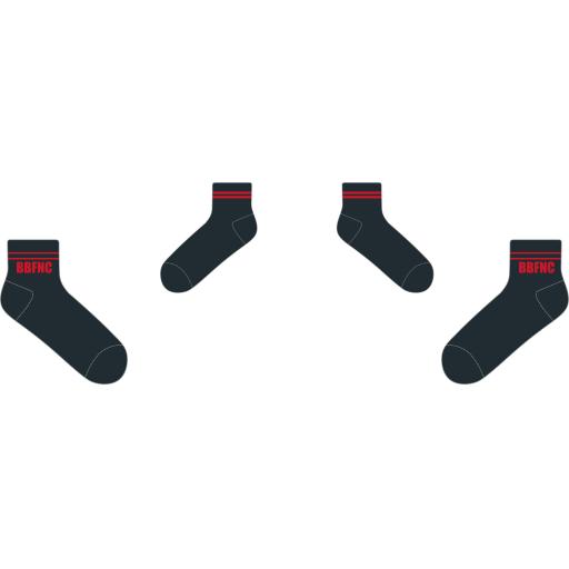 BBFNC BLACK ANKLE SOCKS