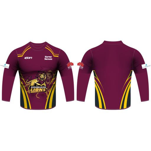 Nunawading Warm Up Tops Long Sleeves Maroon