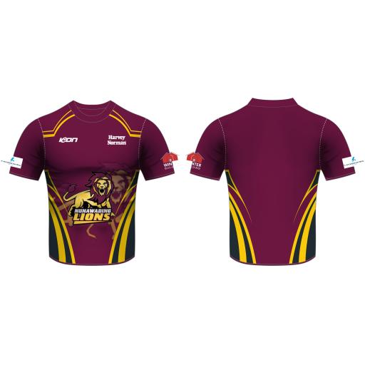 Nunawading Maroon Warm Up Tops