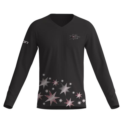 SPJ STARS NETBALL CLUB WARM UP TOP LONG SLEEVE