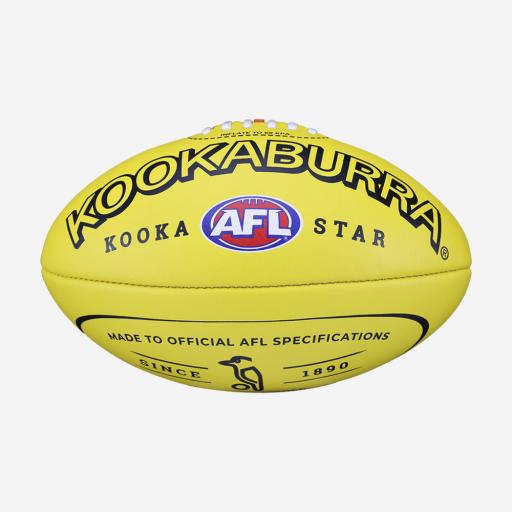 KOOKABURRA STAR IMPORTED LEATHER FOOTBALL