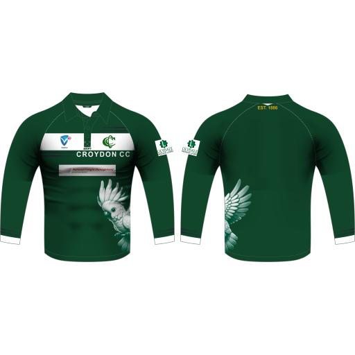 CROYDON CRICKET CLUB - JUNIORS One Day Playing Shirt (LONG Sleeve) *EARLY BIRD SALE*