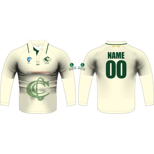 CROYDON CRICKET CLUB - SENIOR Two Day Playing Shirt (Long Sleeve) *EARLY BIRD SALE*
