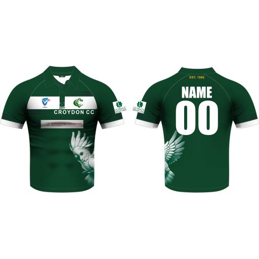 CROYDON CRICKET CLUB - SENIOR One Day Playing Shirt (Short Sleeve) *EARLY BIRD SALE*
