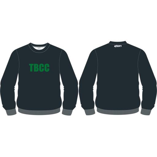 THE BASIN CC NEW BLACK CREW JUMPER