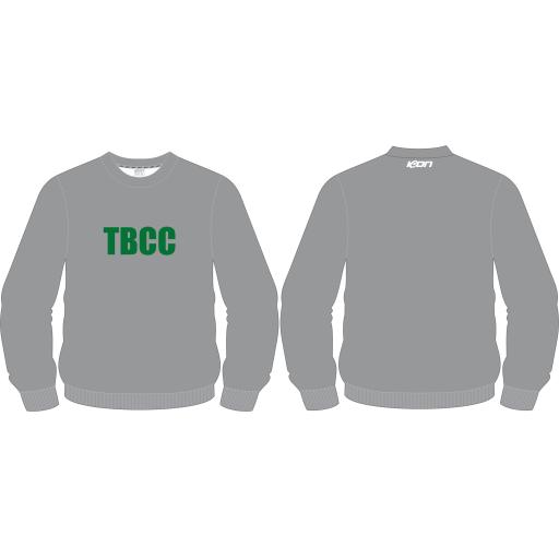 THE BASIN CC NEW GREY CREW JUMPER