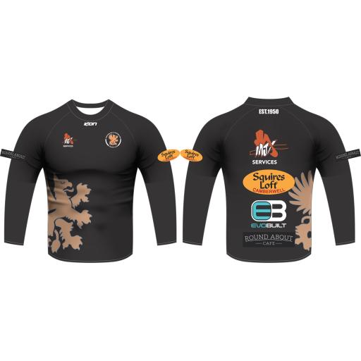 Ferntree Gully Footballers CC WARM UP TOP LONG SLEEVE (BLACK)