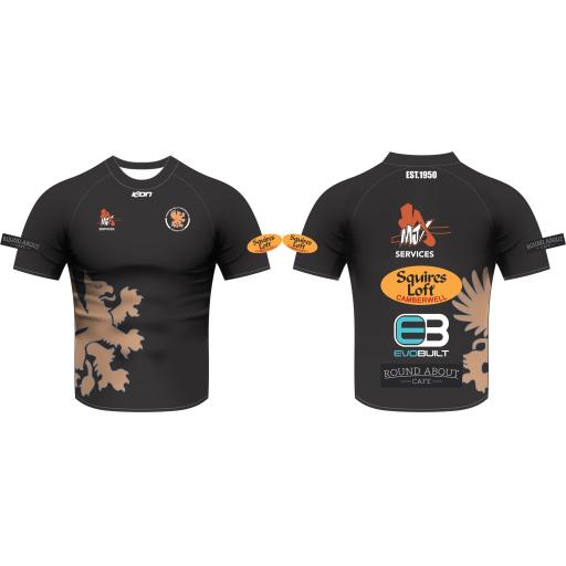 Ferntree Gully Footballers CC WARM UP TOP SHORT SLEEVE (BLACK)