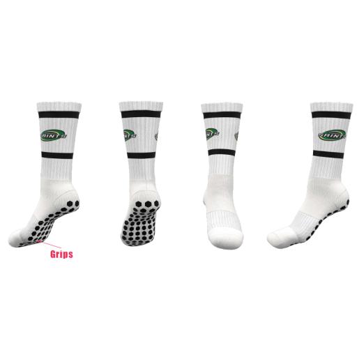 ST JOHNS TECOMA CRICKET CLUB - WHITE GRIP SOCKS