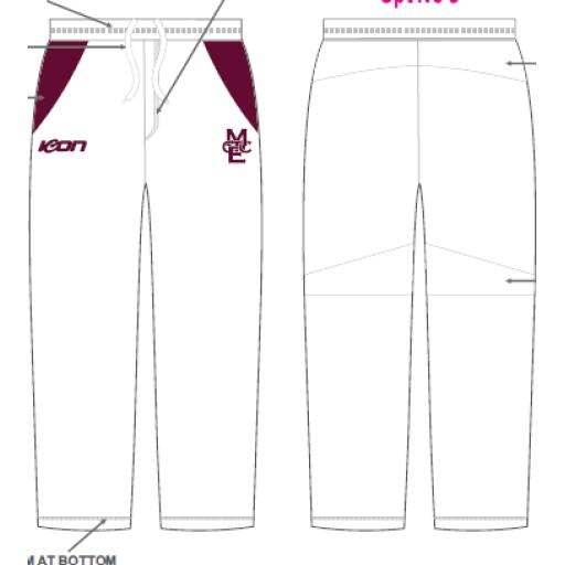 MT EVEYLN CC ***NEW WHITE PLAYING PANT***