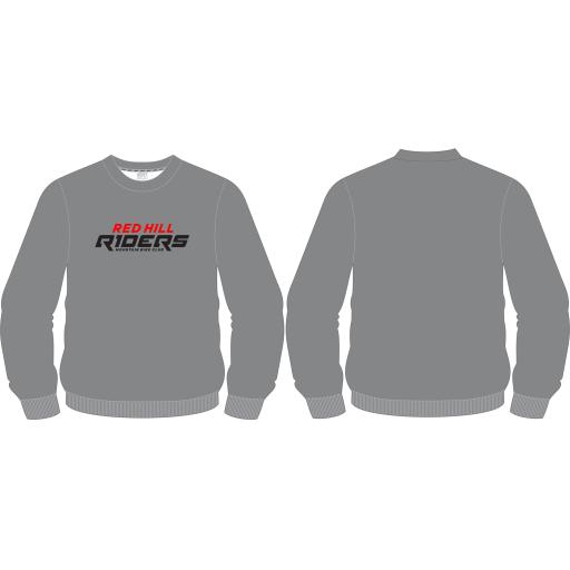 RED HILL RIDERS - CREW JUMPER (GREY)