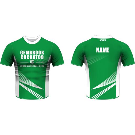 GEMBROOK-COCKATOO FNC SHORT SLEEVE NETBALL WARM UP TOP