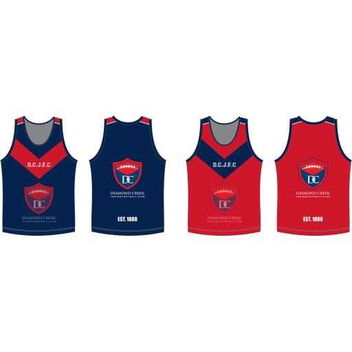 DIAMOND CREEK JFC - REVERSIBLE TRAINING SINGLET
