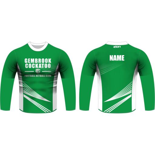 GEMBROOK-COCKATOO FNC LONG SLEEVE NETBALL WARM UP TOP