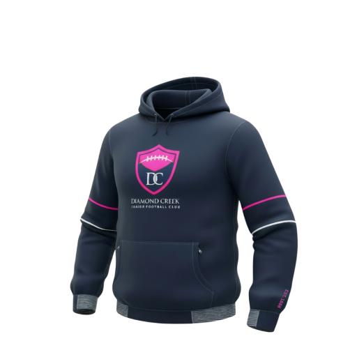 DIAMOND CREEK JFC - PINK LOGO HOODIE