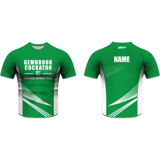 GEMBROOK-COCKATOO FNC SHORT SLEEVE NETBALL WARM UP TOP