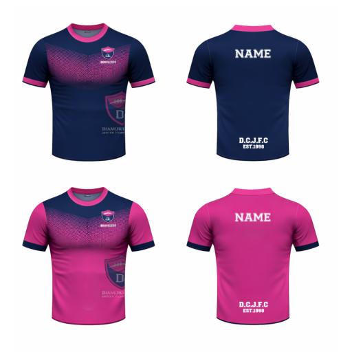 DIAMOND CREEK JFC - Pink Reversible Warm Up Top