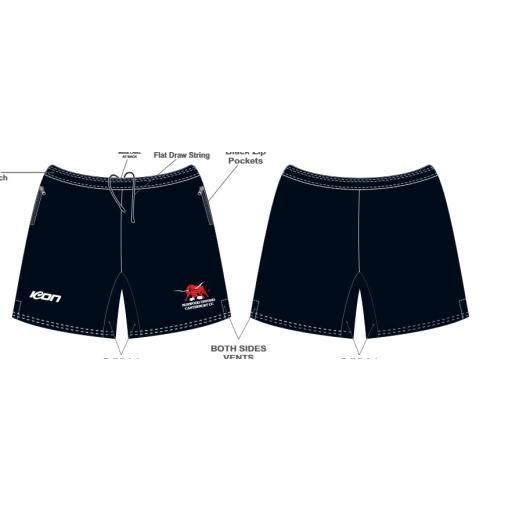 BURWOOD BULLS CC TRAVEL SHORTS 7''