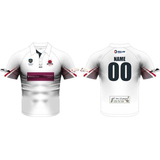 LRCC WHITE SHORT SLEEVE PLAYING SHIRT