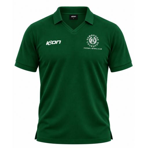 GEMBROOK-COCKATOO FNC - RETRO  GREEN COTTON POLO TOP
