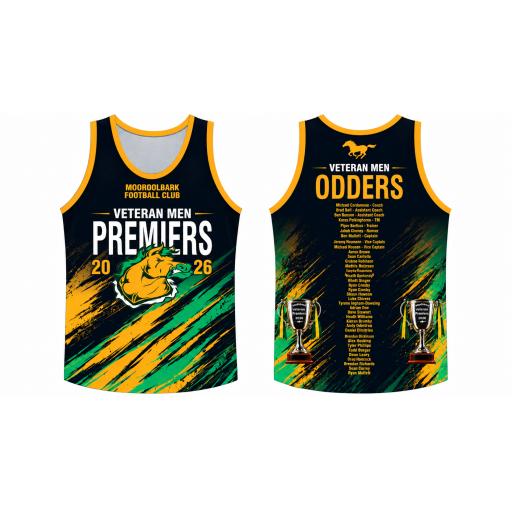 MOOROOLBARK VETS PREMIERS SINGLET