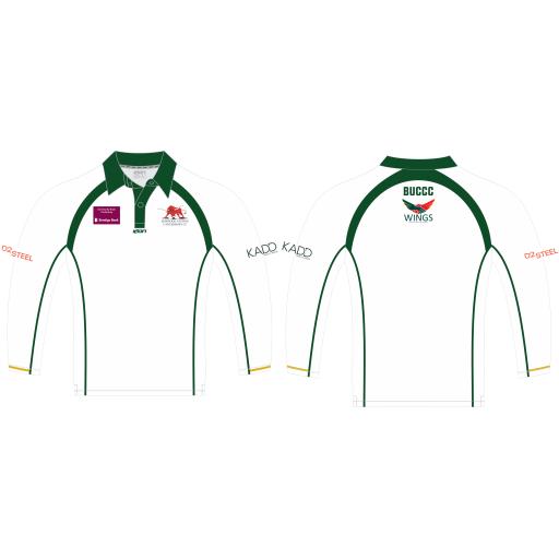 BURWOOD BULLS LONG SLEEVE WHITE PLAYING TOP