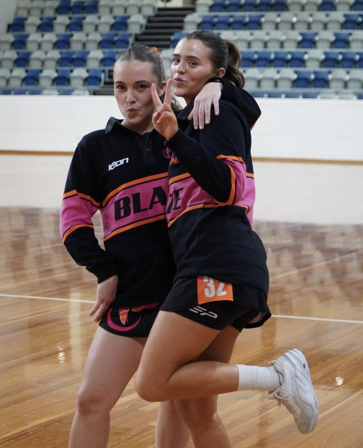 ICON Sports netball uniforms worn on court
